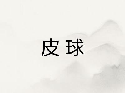 皮球
