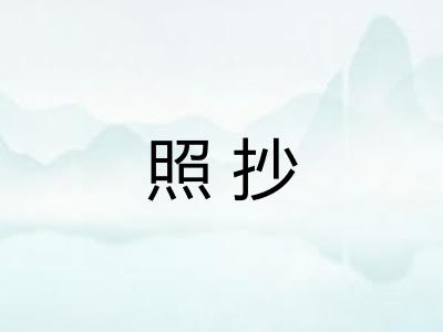 照抄