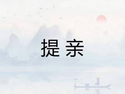 提亲