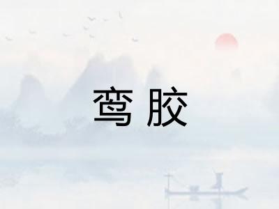 鸾胶