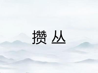 攒丛