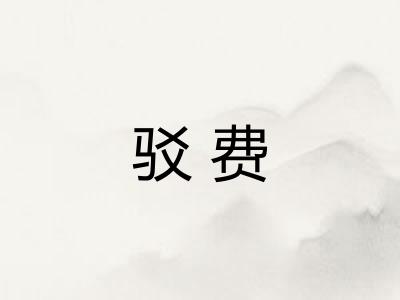 驳费