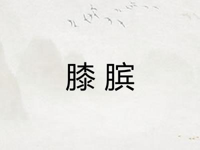 膝膑