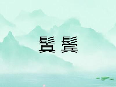 鬒鬓
