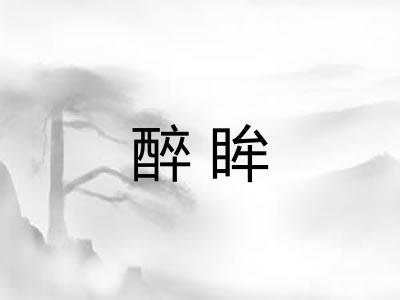醉眸