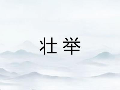 壮举