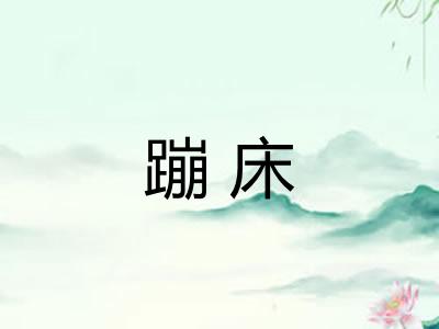 蹦床