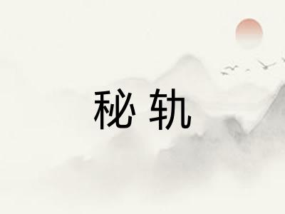 秘轨 秘轨