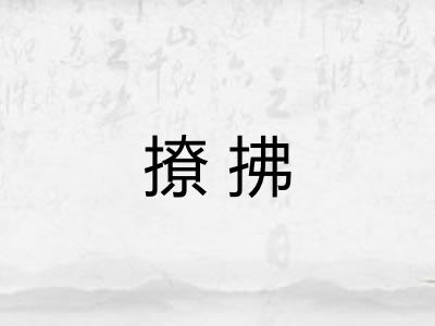 撩拂