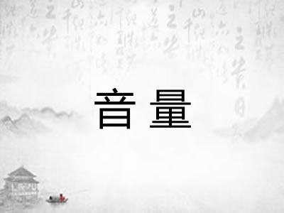 音量