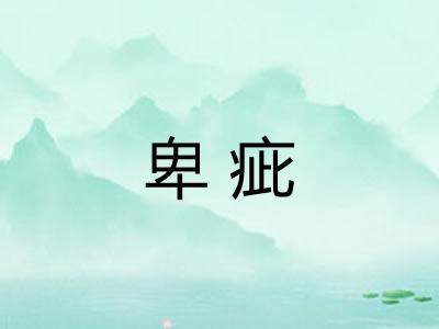 卑疵