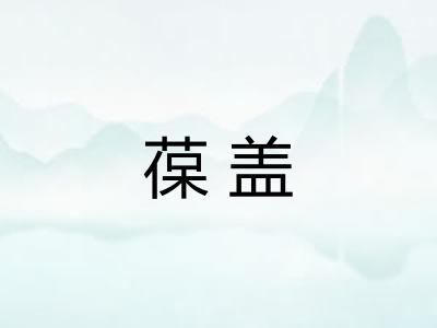 葆盖