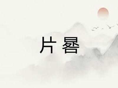 片晷