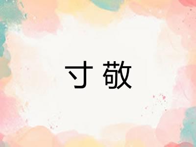 寸敬