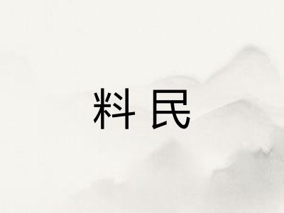 料民 料民