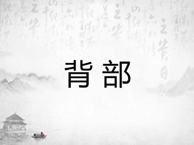 背部