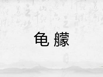 龟艨