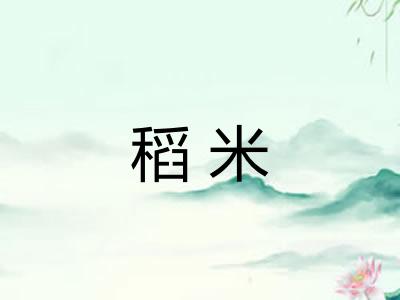 稻米