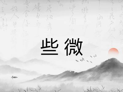 些微
