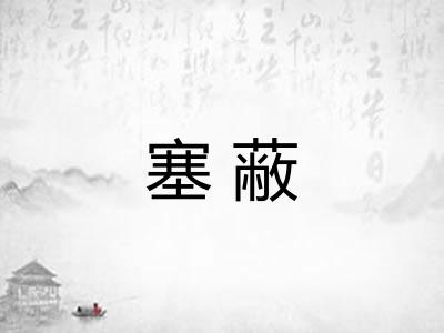 塞蔽
