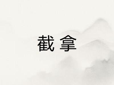 截拿