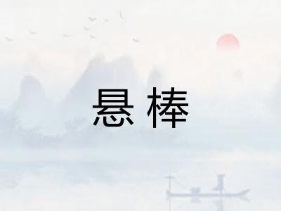 悬棒