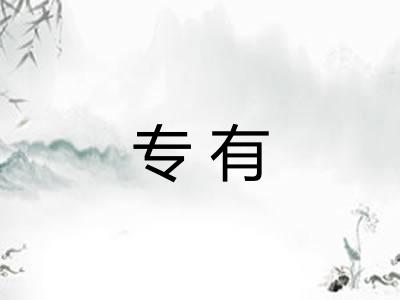 专有