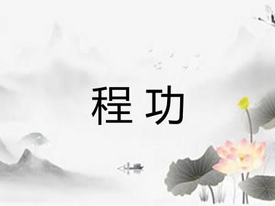 程功