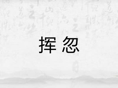 挥忽