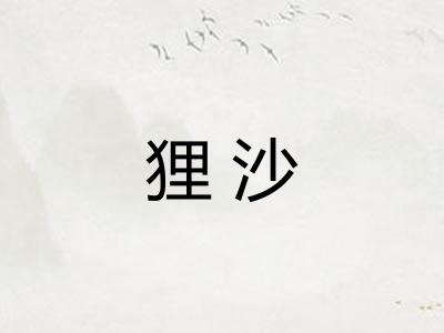 狸沙