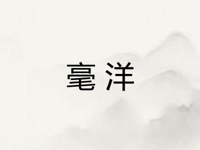 毫洋