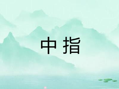 中指