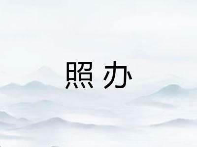 照办