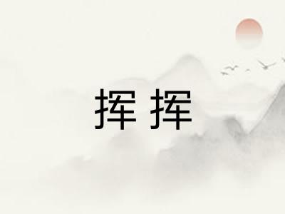 挥挥