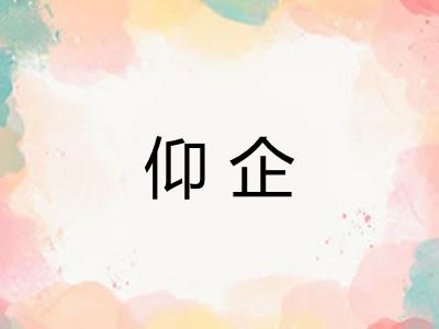 仰企