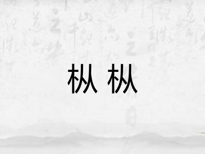 枞枞