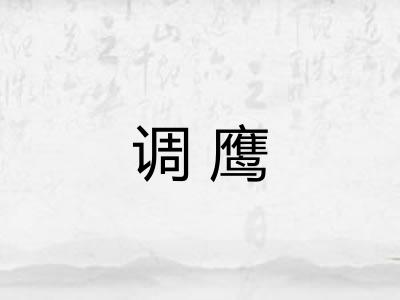 调鹰