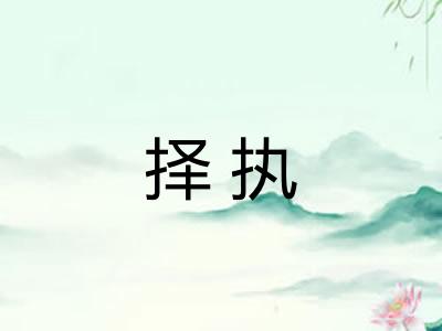 择执