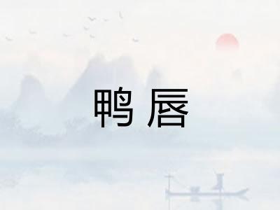 鸭唇