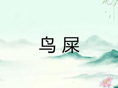 鸟屎