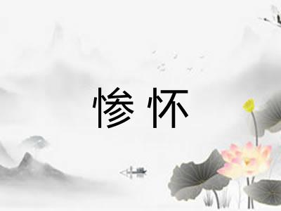 惨怀