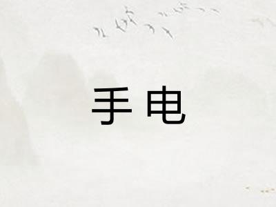 手电