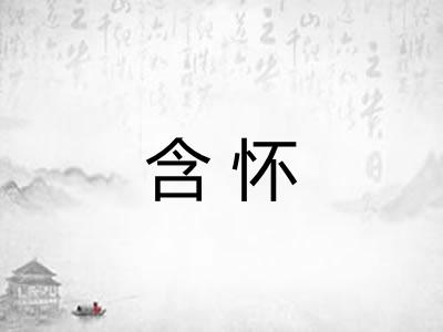 含怀