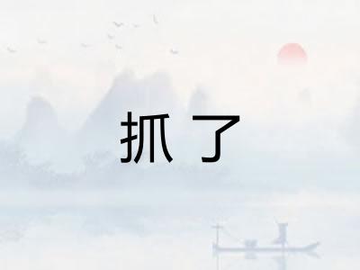 抓了