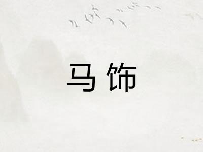 马饰 马饰