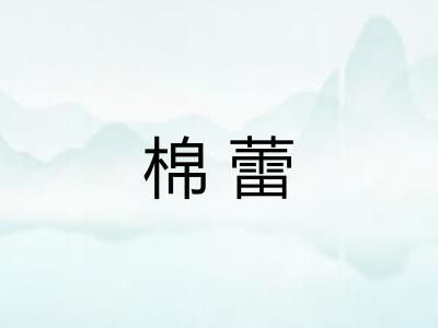 棉蕾