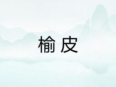 榆皮