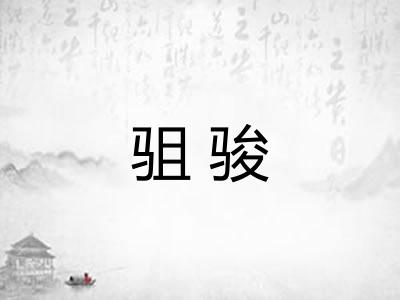 驵骏