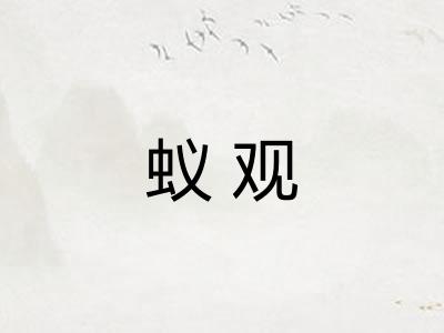 蚁观