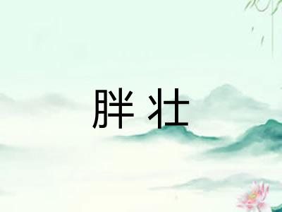 胖壮